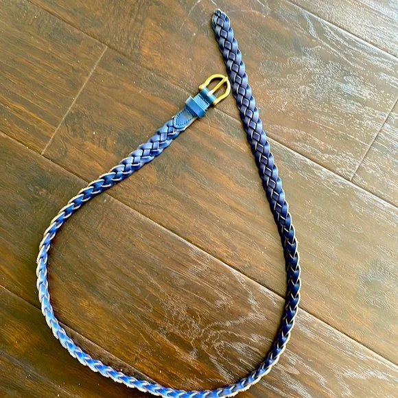 J. Crew | Accessories | Vintage Blue Braided J Crew Belt  display picture 1